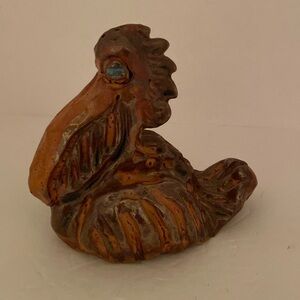 Jason Stokes Pottery Pelican 5”x4.5”